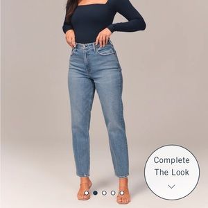 Abercrombie & Fitch Curve Love High Rise Mom Jean NWT